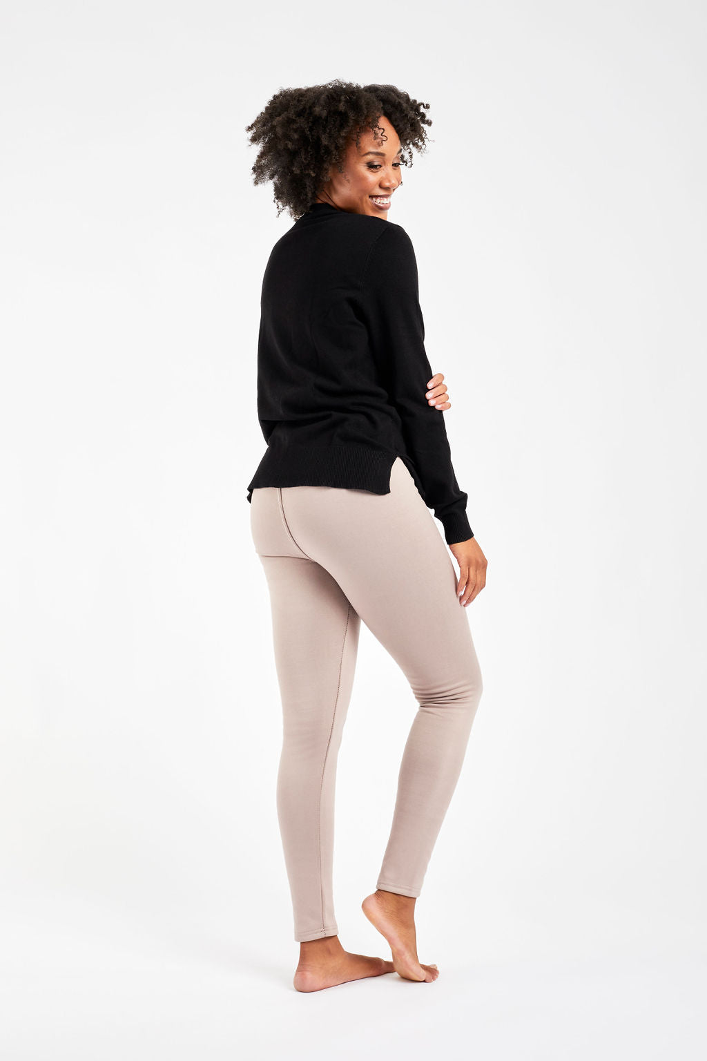 Dusty Pink - Cozy Lined Leggings