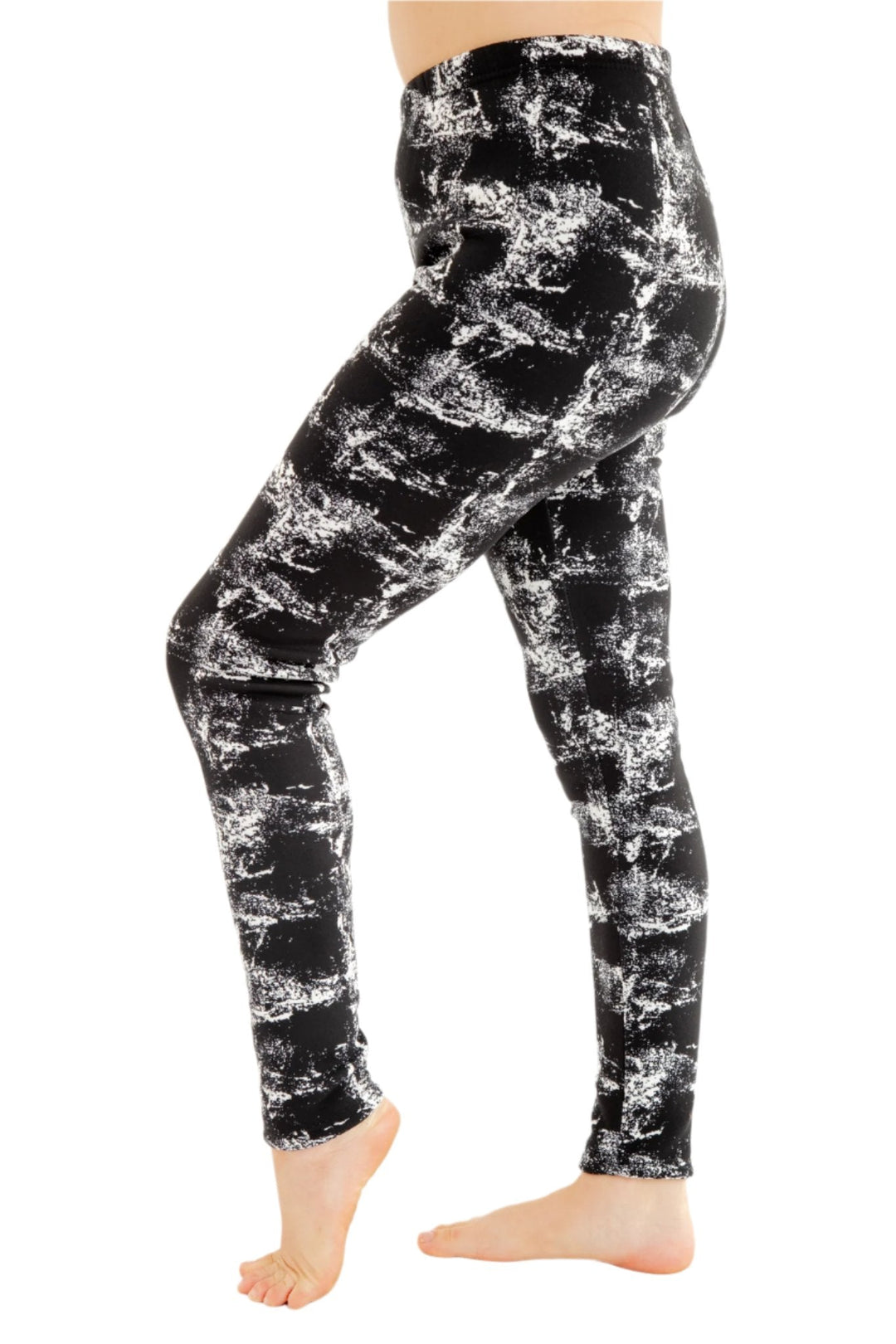B&W Contrast - Cozy Lined Leggings