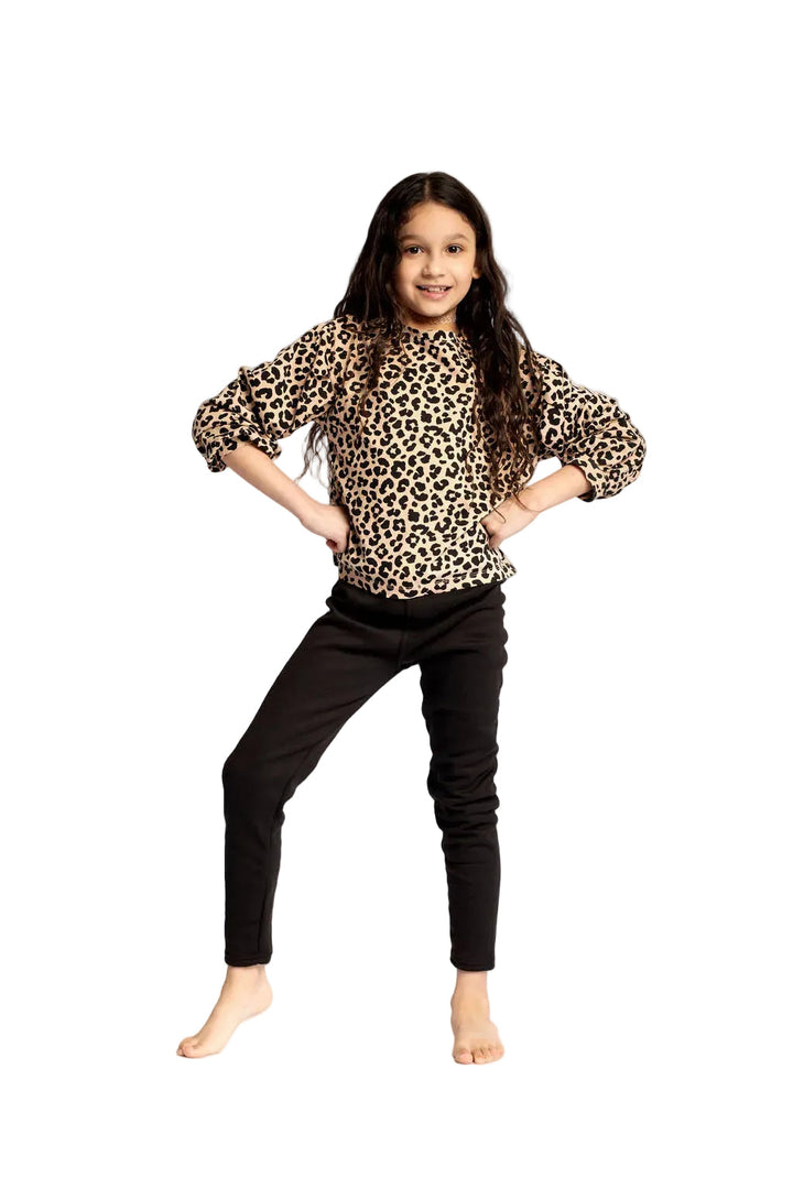 Black Kid's - Cozy Lined Leggings