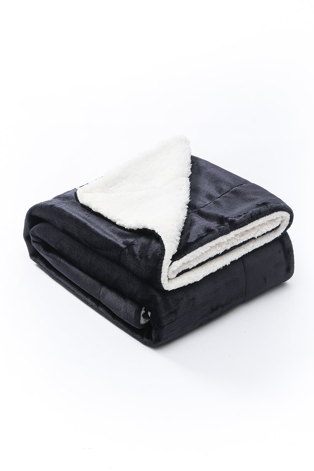 Navy - Sherpa Blanket