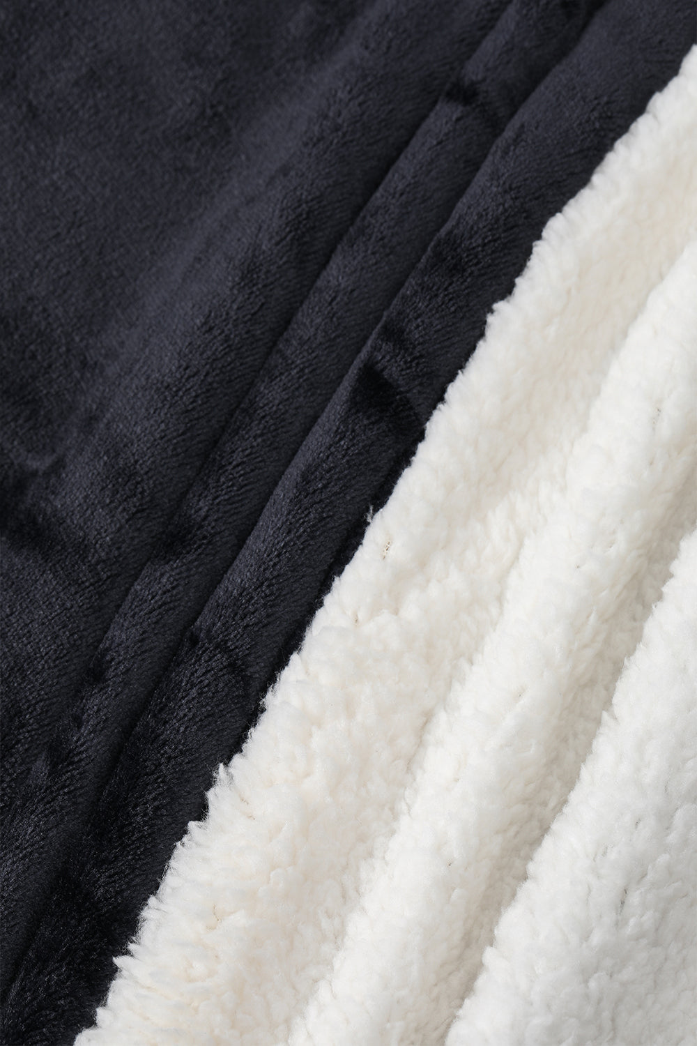 Navy - Sherpa Blanket