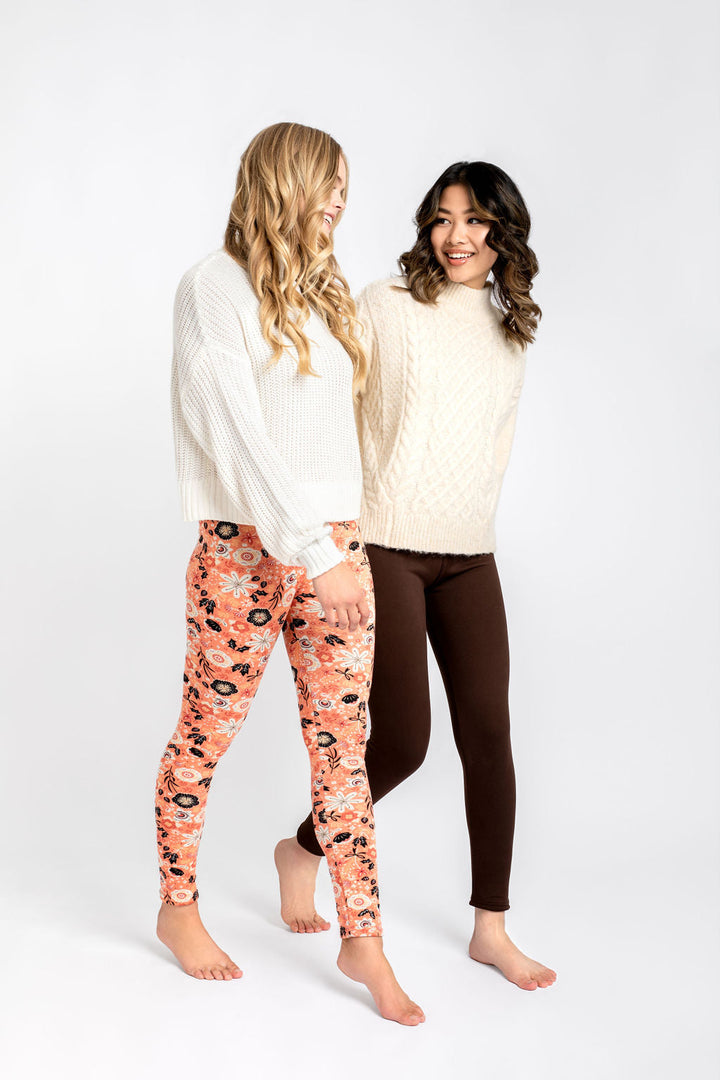Brown - Cozy Lined Leggings