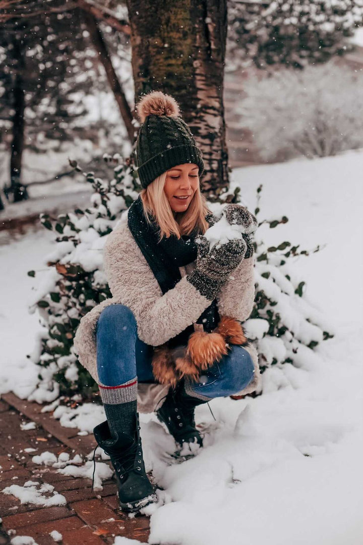 Green - Cozy Lined Hat