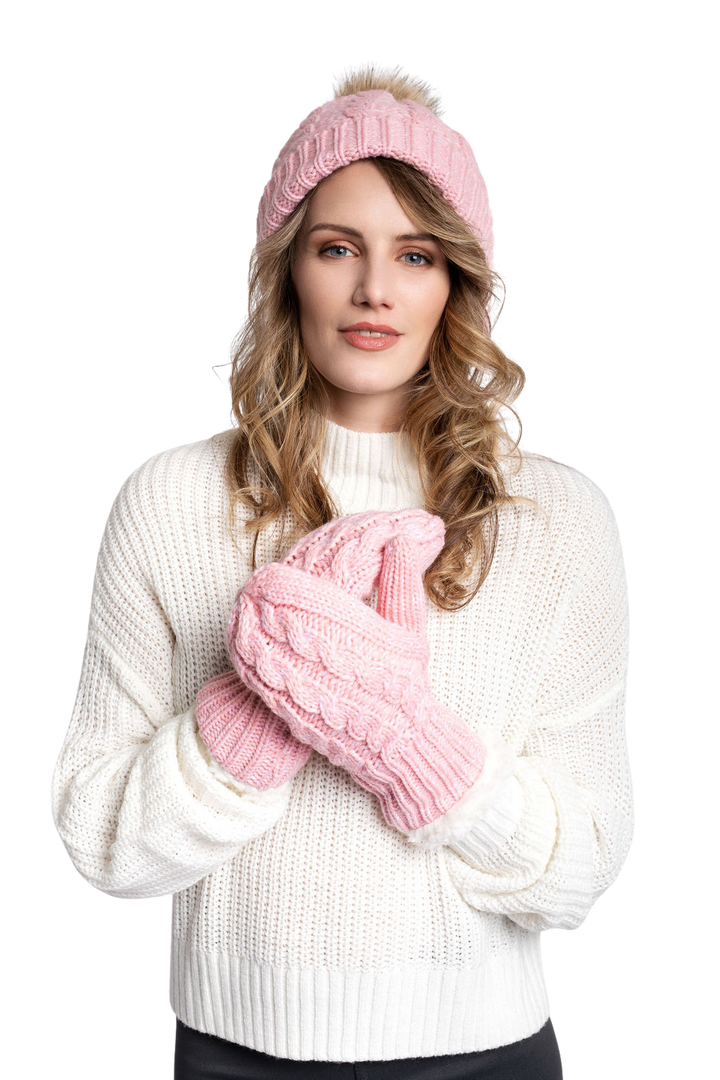 Pink - Cozy Lined Hat