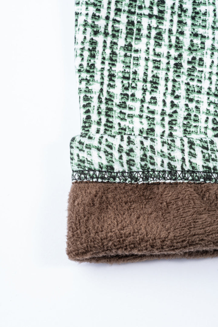 Green Design - Cozy Lined Leggings