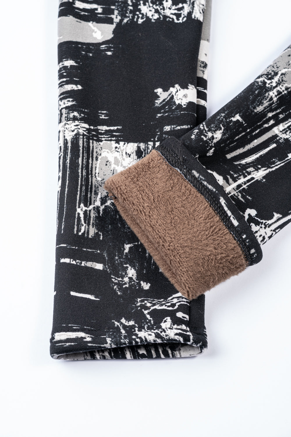 Black & Gray Design - Cozy Lined Leggings