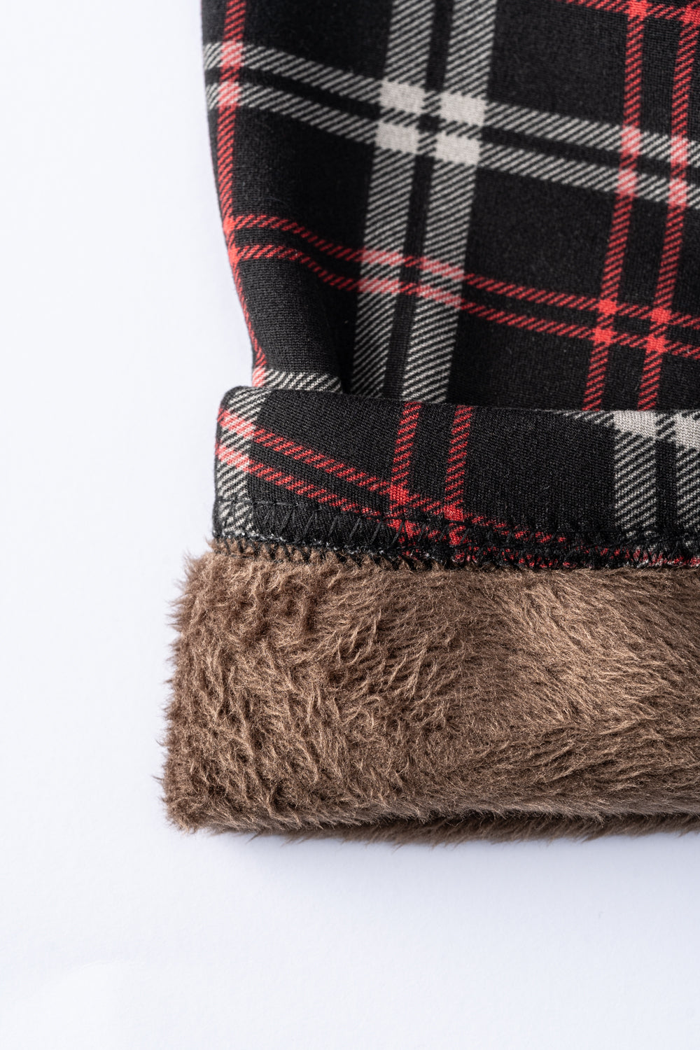 Scottish Red Lines - Cozy Lined Leggings