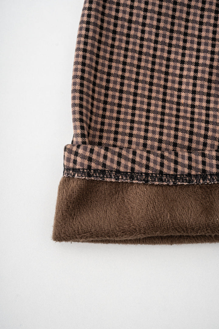 Brown Checkers - Cozy Lined