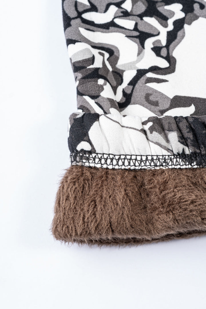 Gray & White - Cozy Lined Leggings