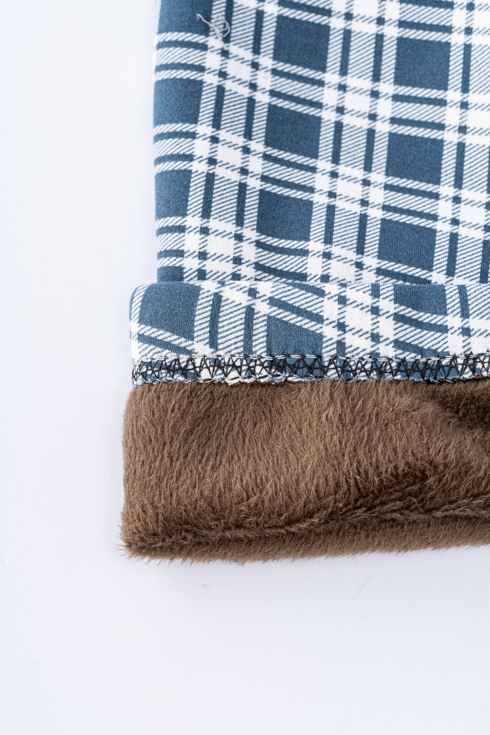 Bluish Tartan - Cozy Lined Leggings