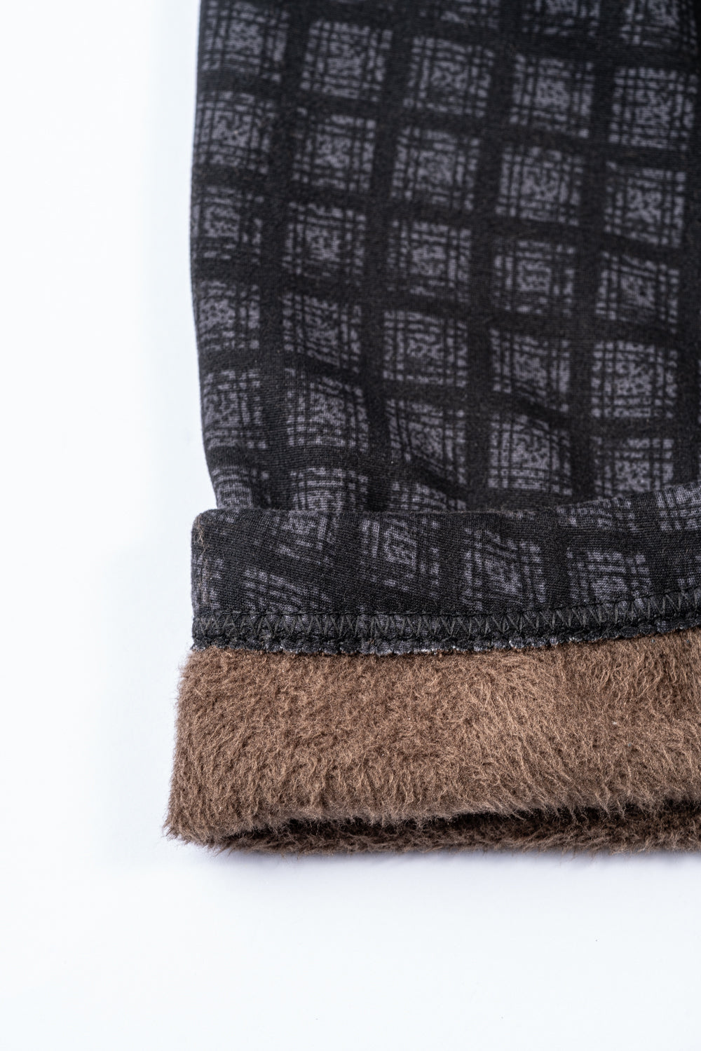 Black Gingham - Cozy Lined Leggings