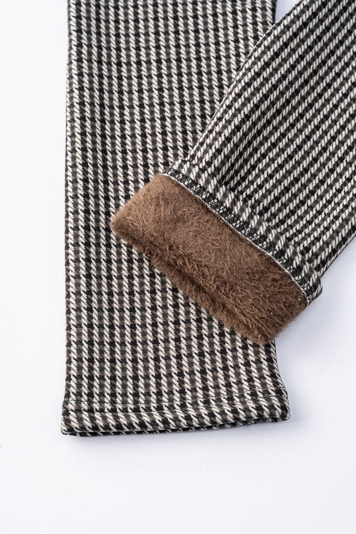 Twisted Lines - Cozy Lined Leggings