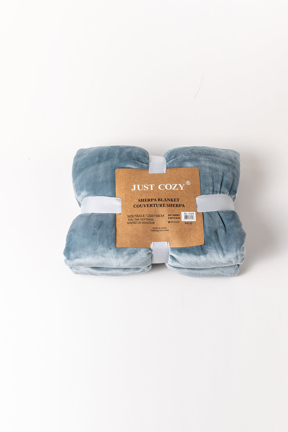 Bluish Grey - Sherpa Blanket