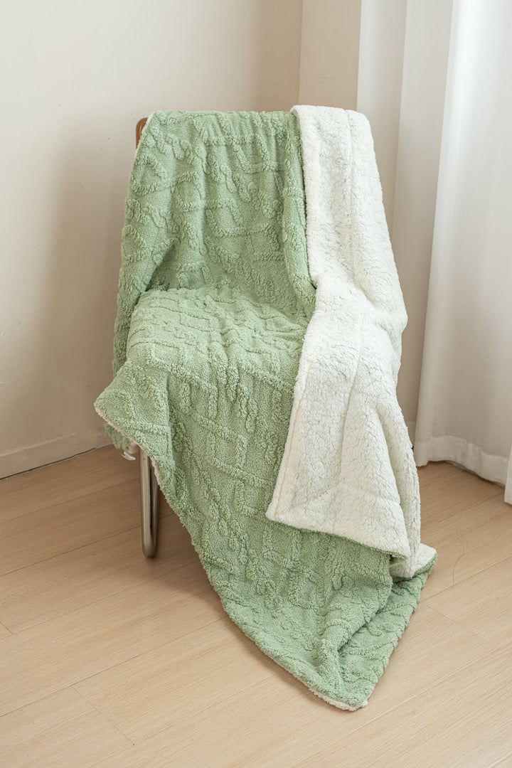 Pistachio - Sherpa Blanket