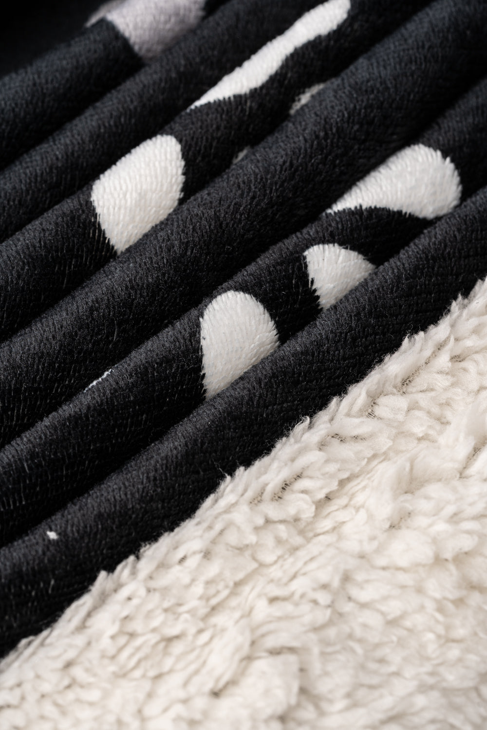 Black Little Paws - Sherpa Blanket