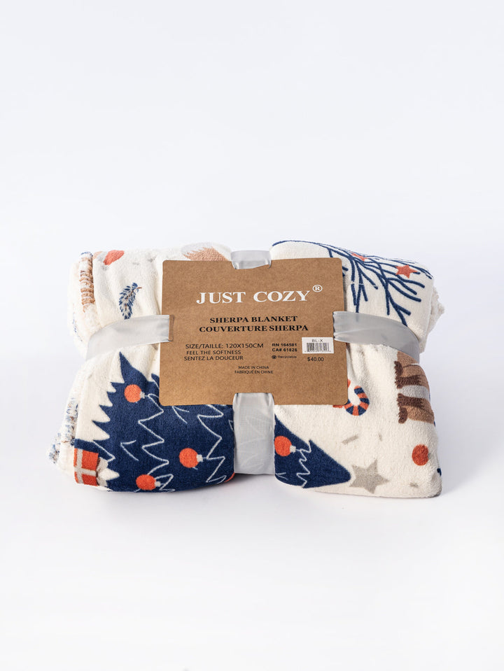 Foxy Noel - Sherpa Blanket