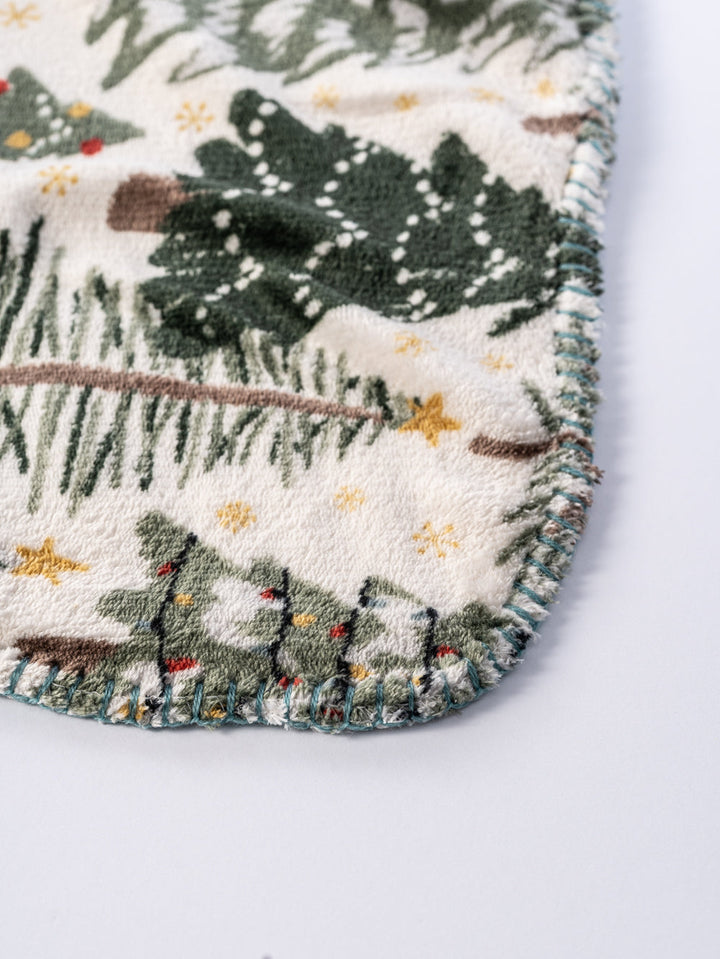 Green Christmas - Sherpa Blanket