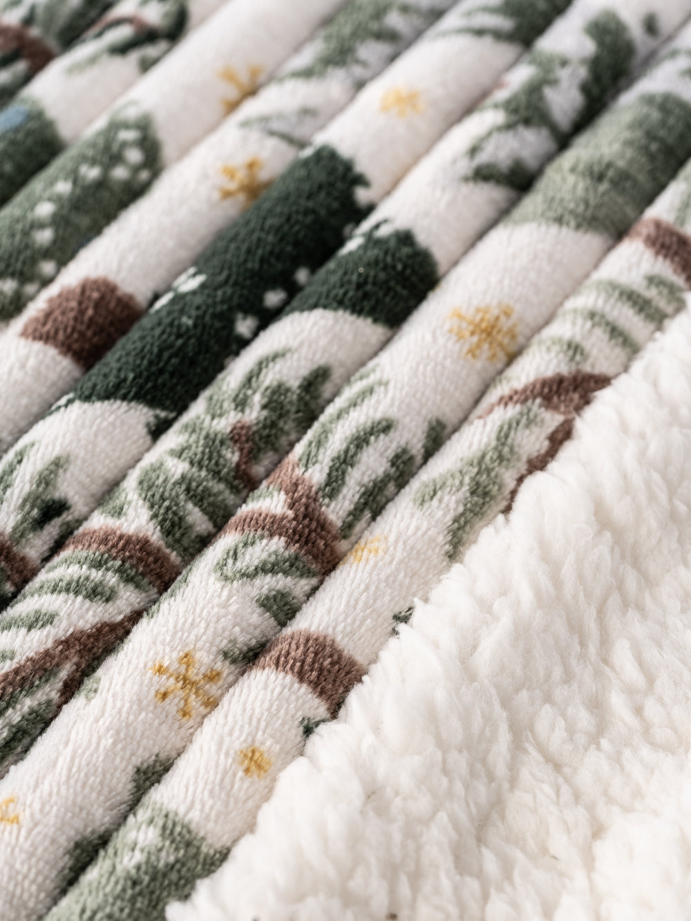 Green Christmas - Sherpa Blanket