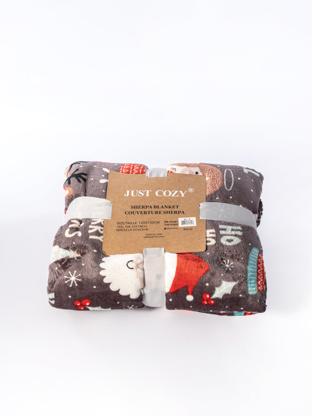 Holly Jolly Xmas - Sherpa Blanket