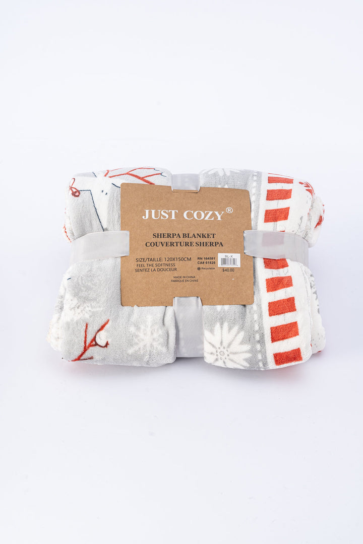 Snowy Forest - Sherpa Blanket