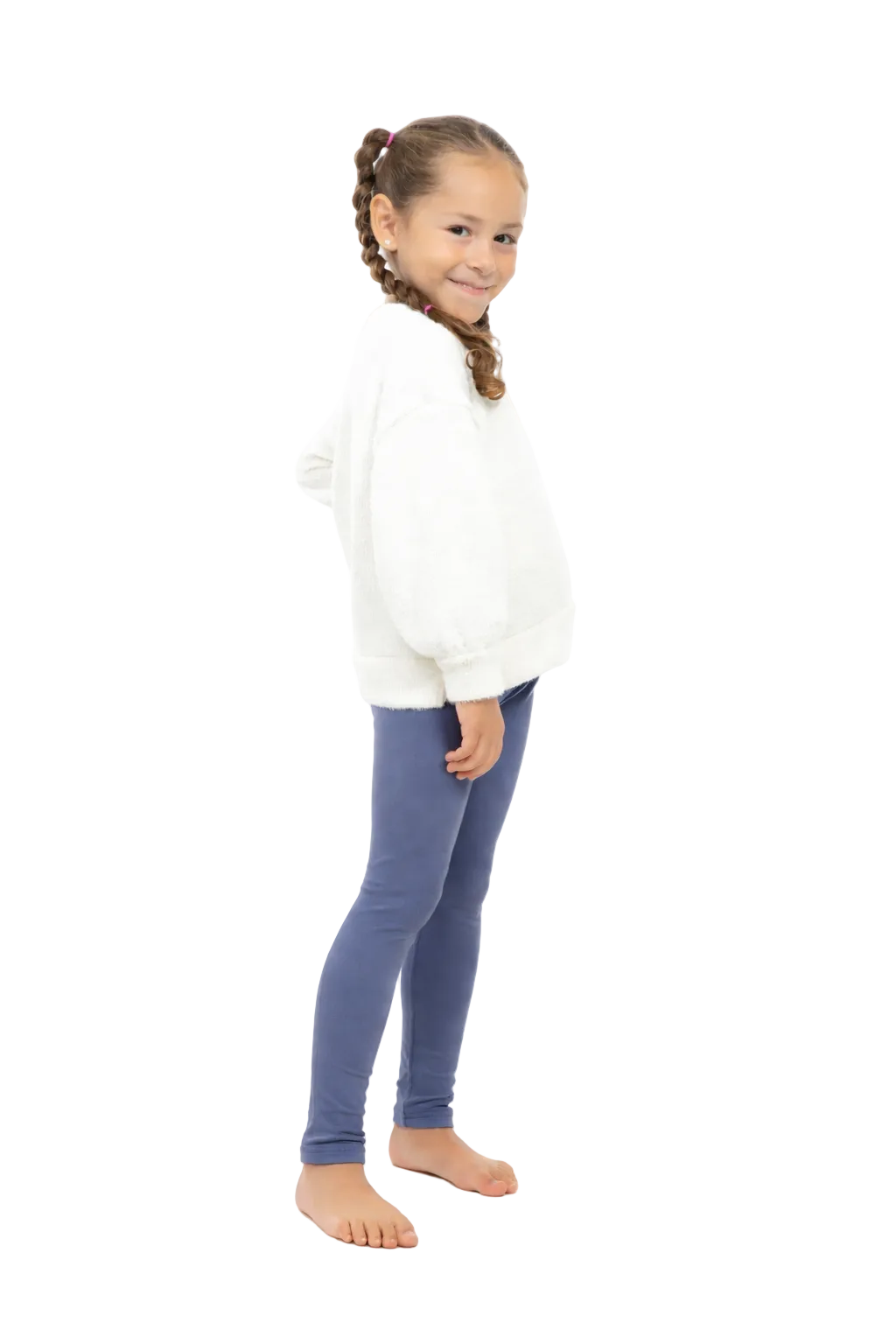 Cobalt Blue Kid's - Cozy Lined Leggings
