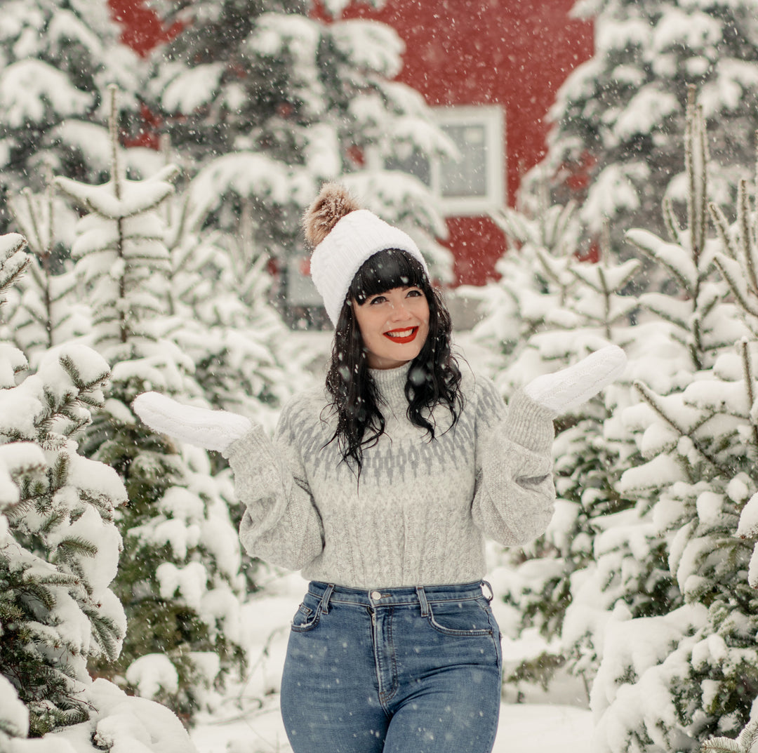 White - Cozy Lined Hat