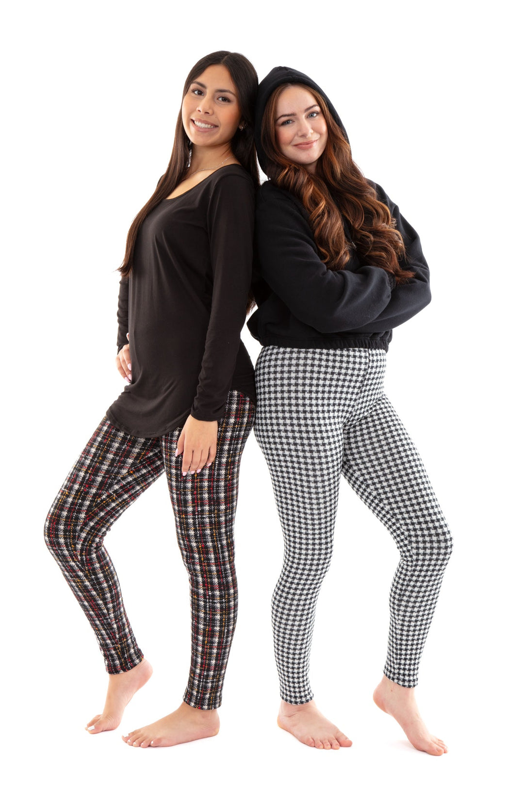 B&W Houndstooth - Cozy Lined