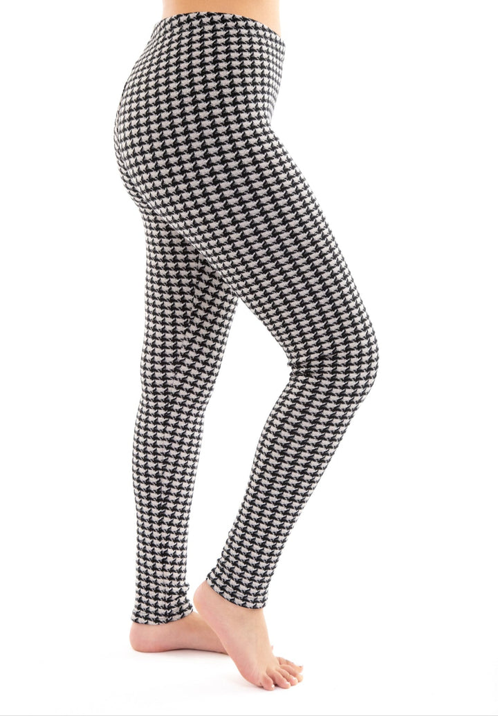 Grey Houndstooth - Cozy Lined