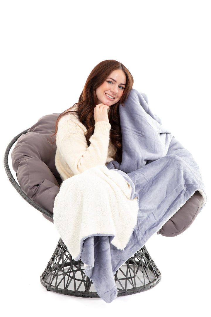 Grey - Sherpa Blanket