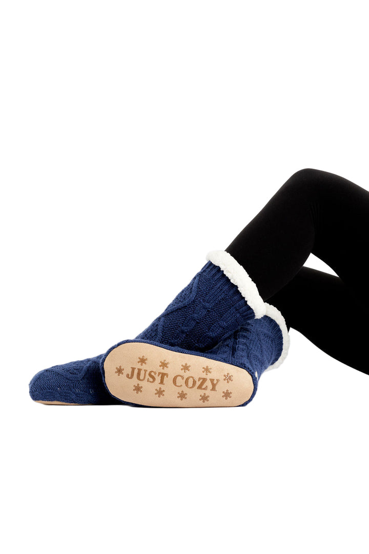 Navy - Cozy Slipper Socks