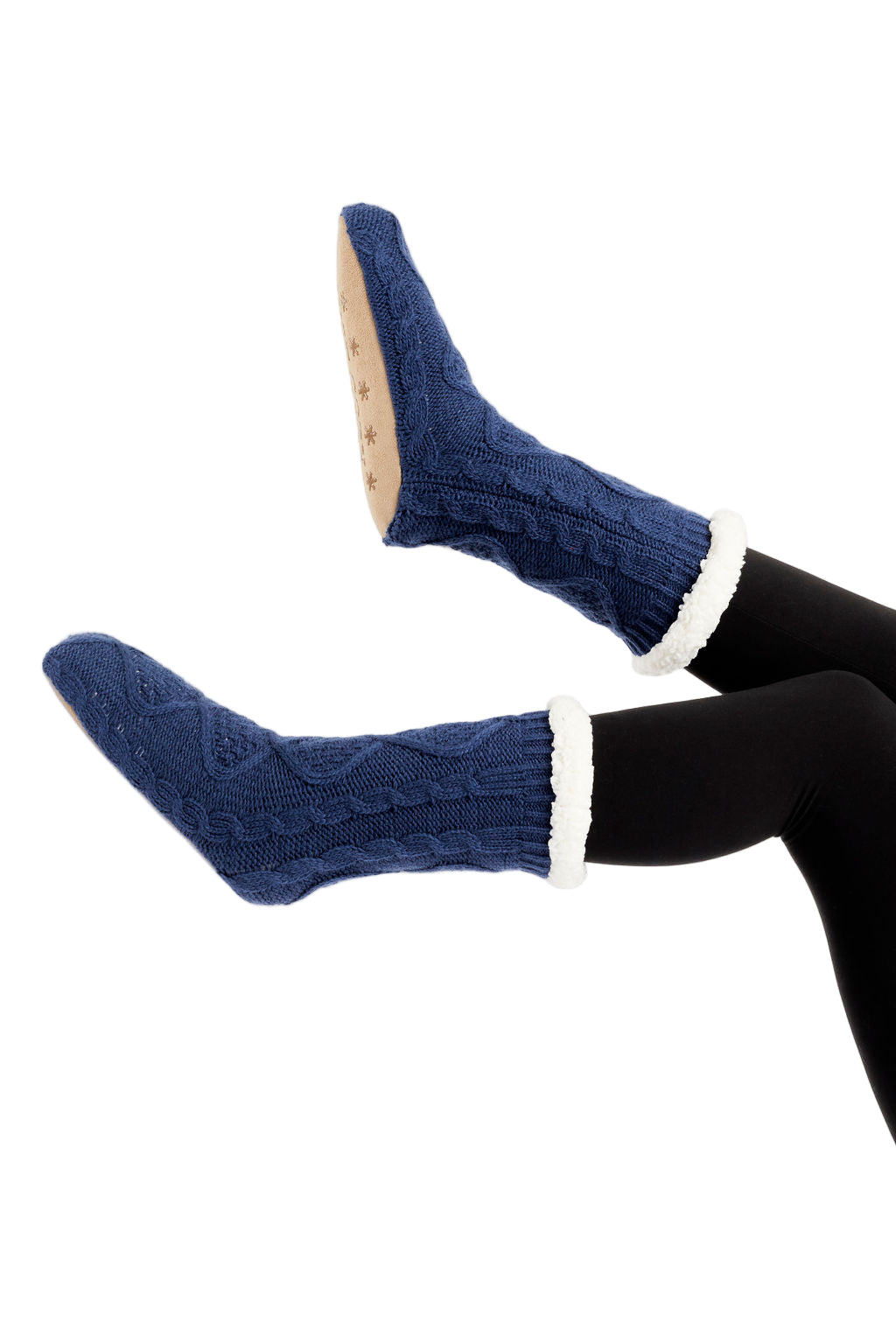 Navy - Cozy Slipper Socks