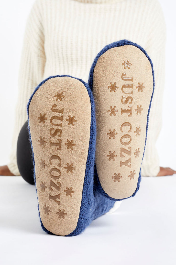 Navy - Cozy Slipper Socks