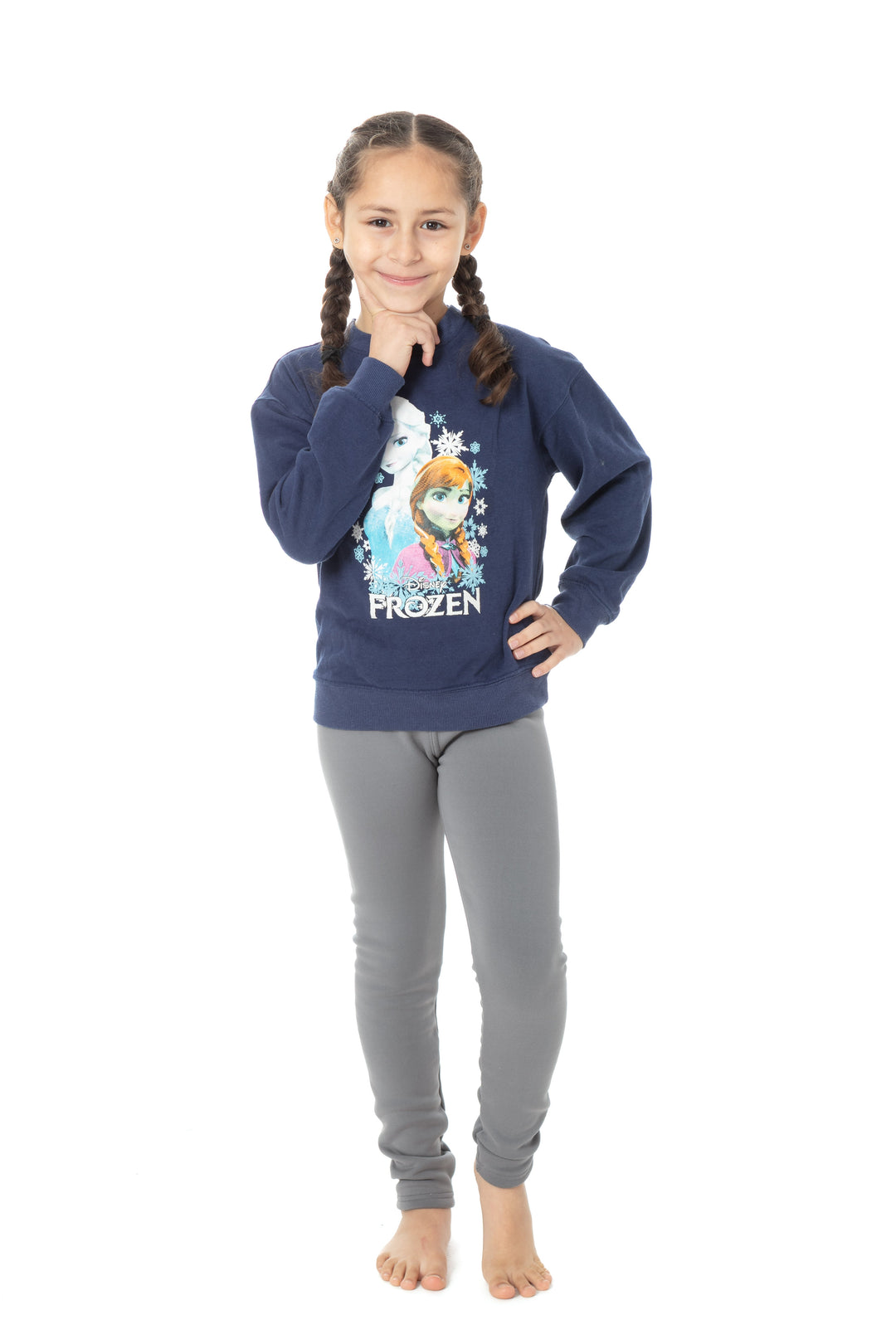 Stormy Grey Kid's - Cozy Lined Leggings