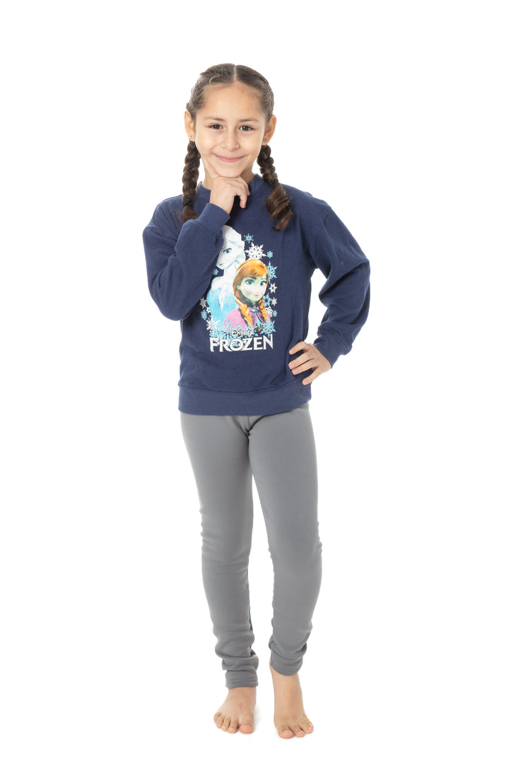 Stormy Grey Kid's - Cozy Lined Leggings