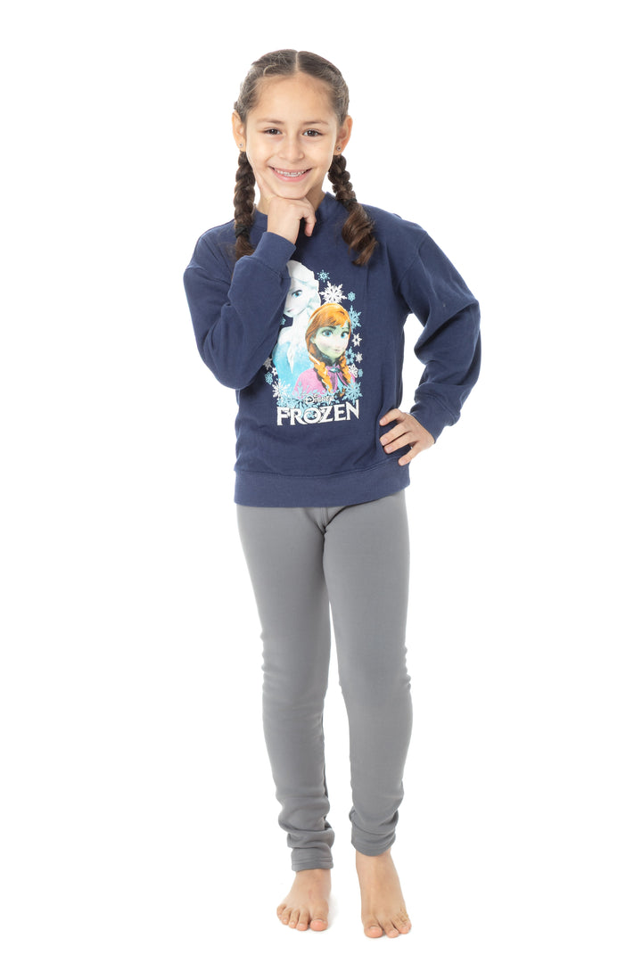 Stormy Grey Kid's - Cozy Lined Leggings
