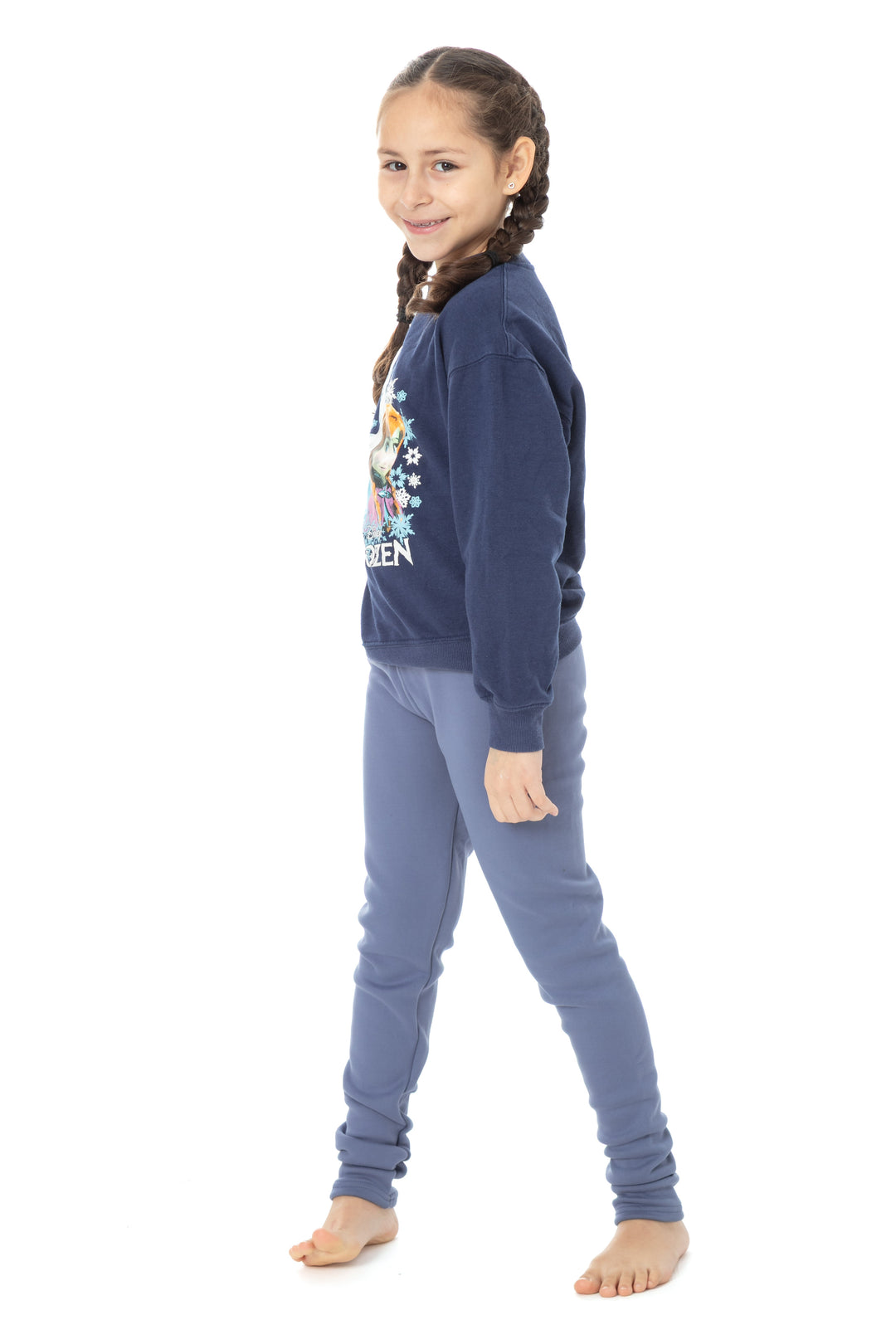 Cobalt Blue Kid's - Cozy Lined Leggings