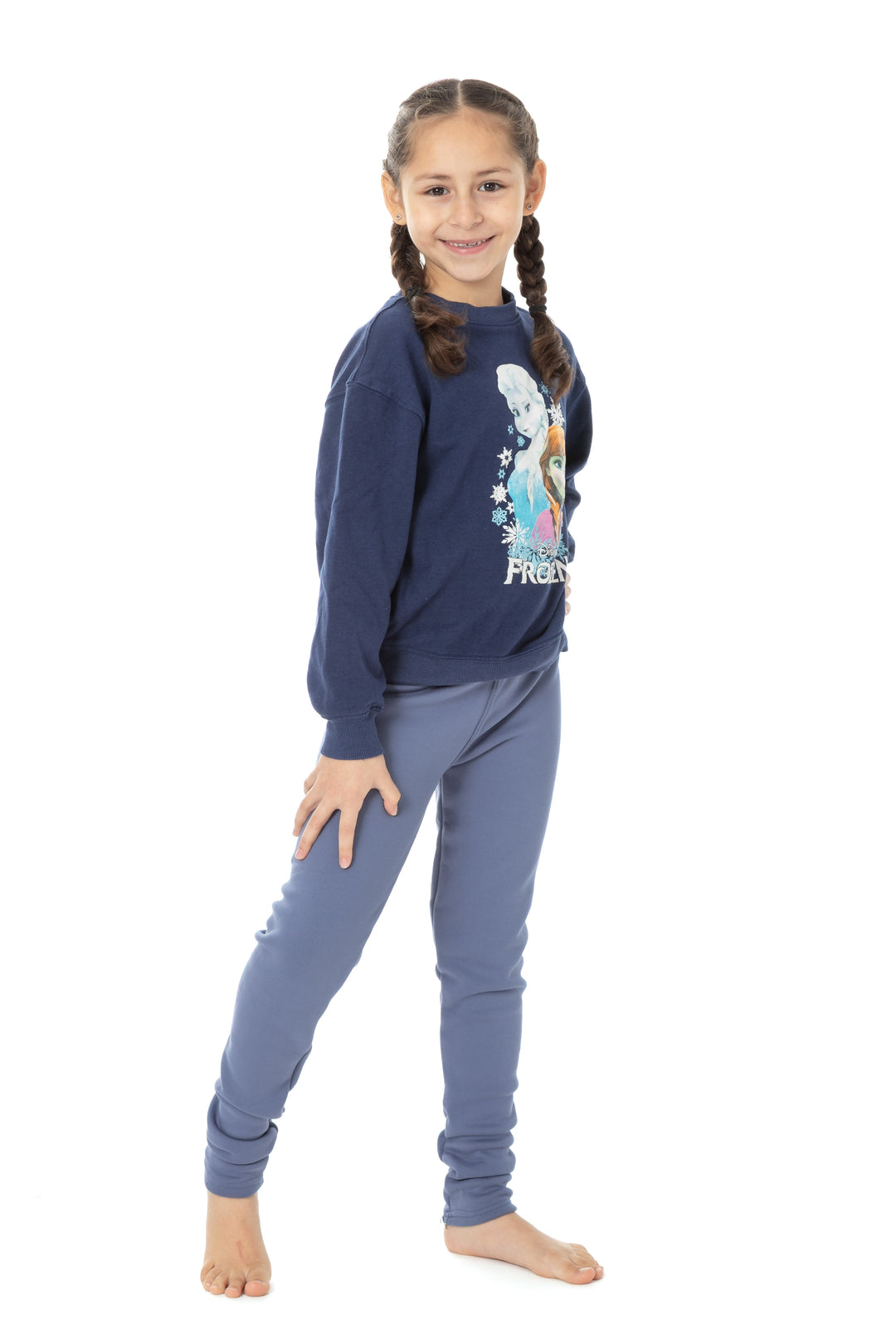 Cobalt Blue Kid's - Cozy Lined Leggings