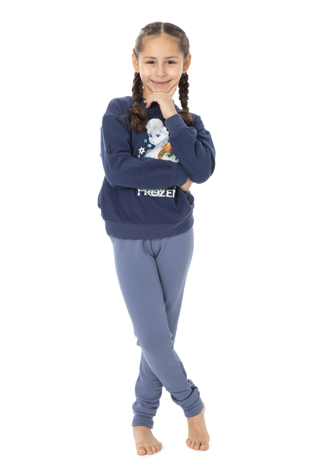 Cobalt Blue Kid's - Cozy Lined Leggings