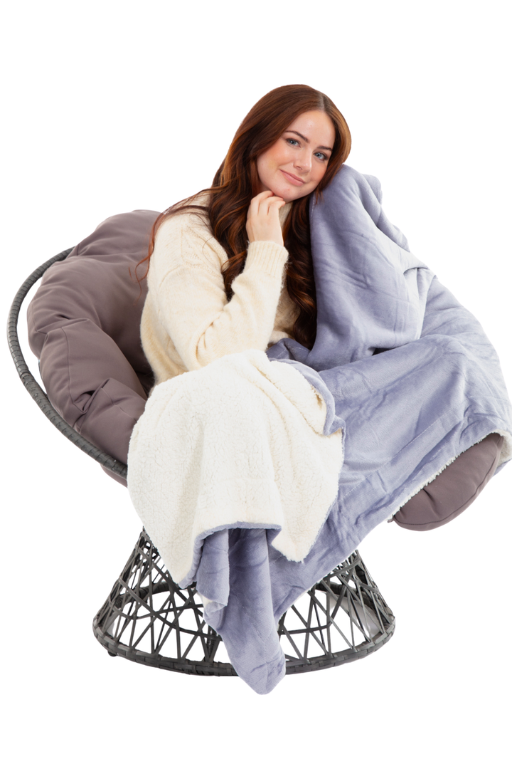 Grey - Sherpa Blanket