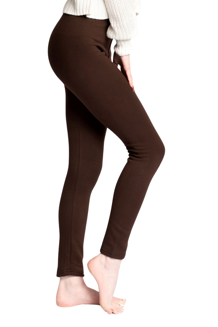 Brown - Cozy Lined Leggings