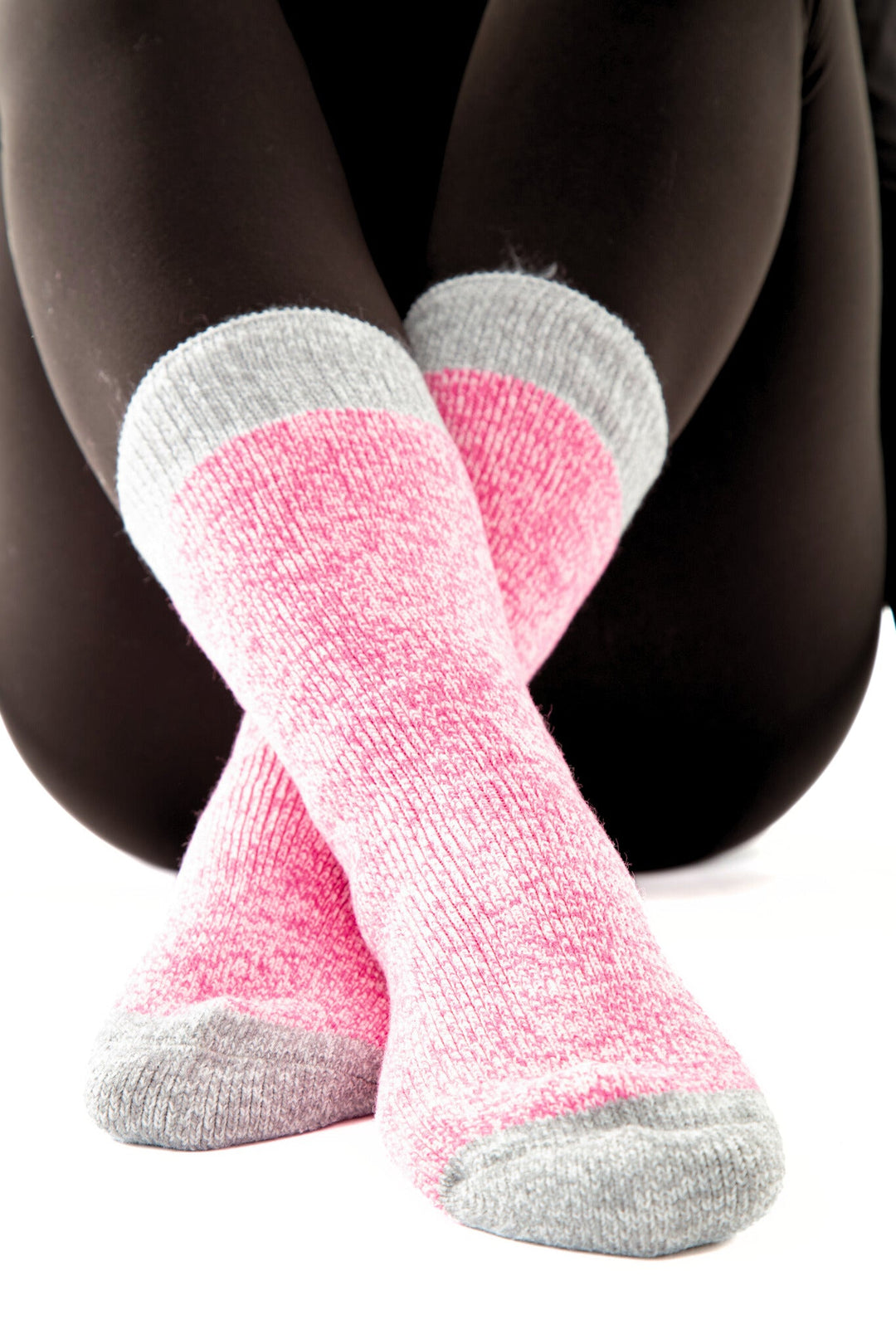 Grey & Pink - Thermal Socks