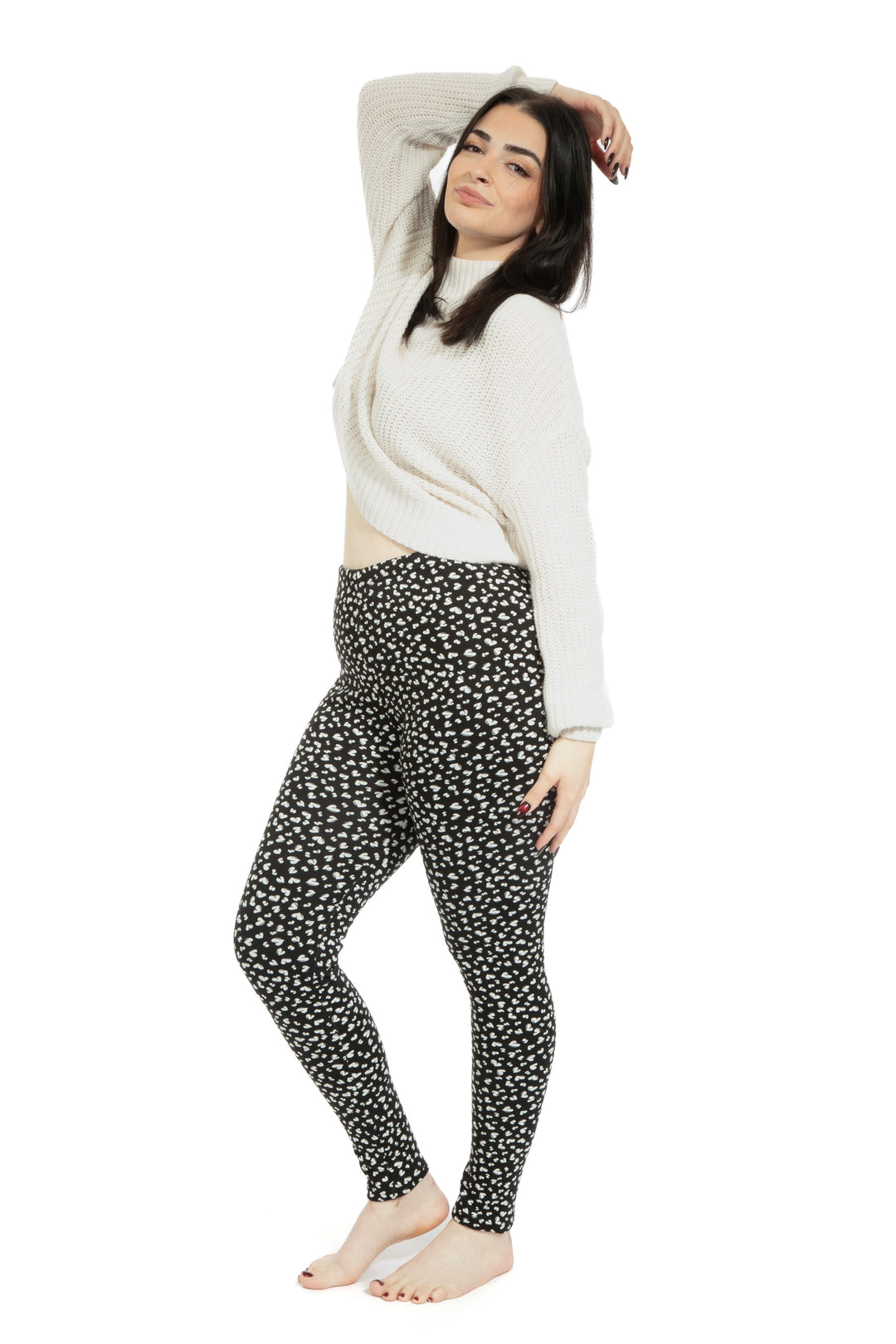 Little Hearts - Cozy Lined Leggings