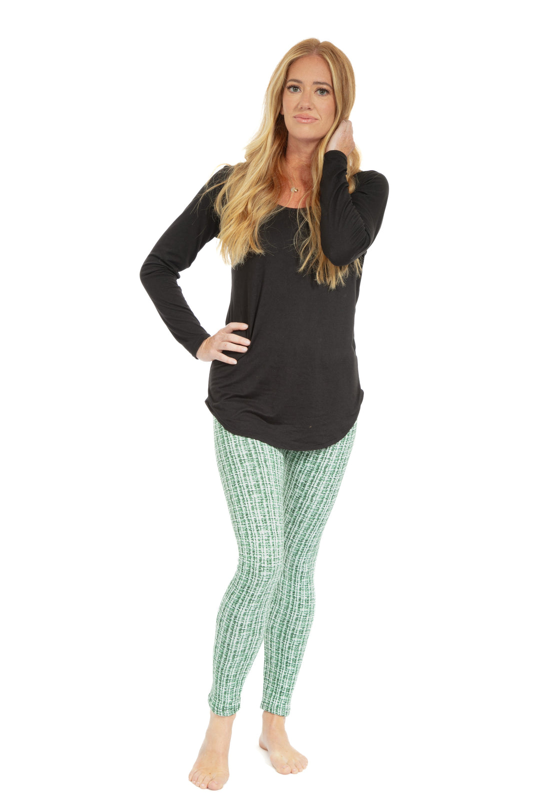 Green Design - Cozy Lined Leggings