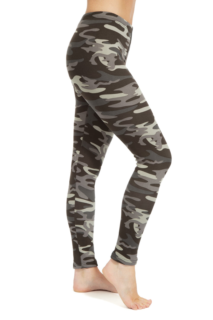 Camouflage - Cozy Lined Leggings