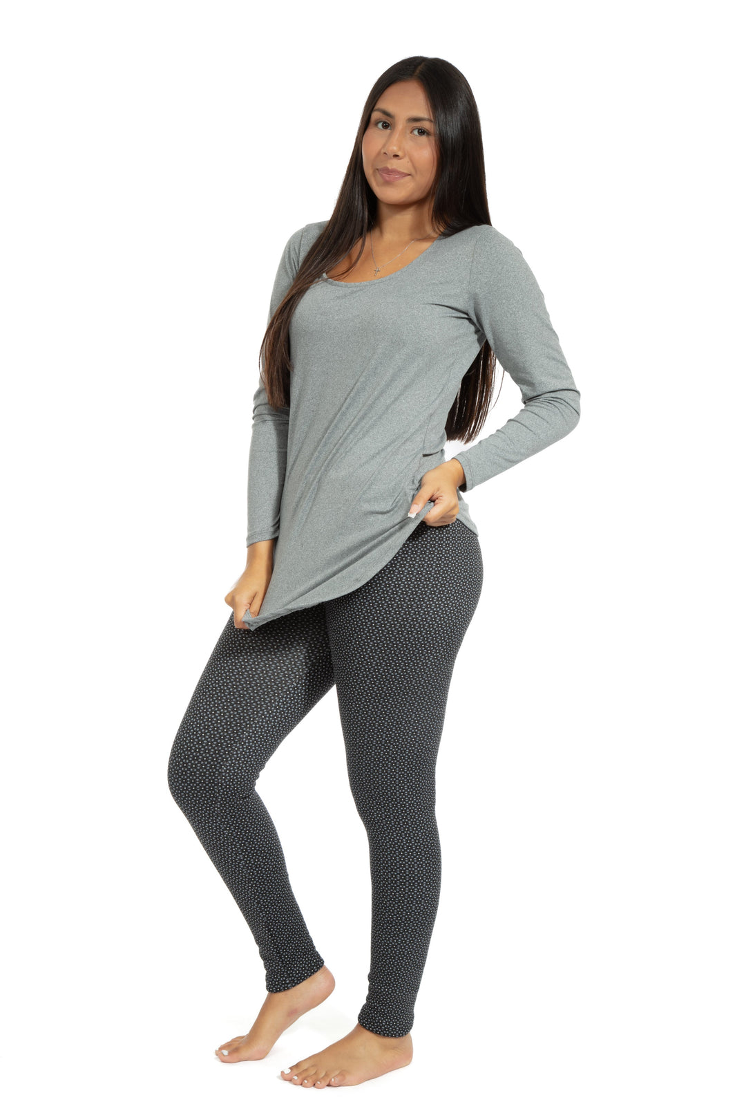 Tiny Squares - Cozy Lined Leggings