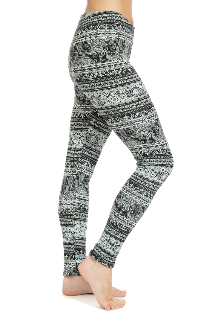 Royal Damask - Cozy Lined Leggings