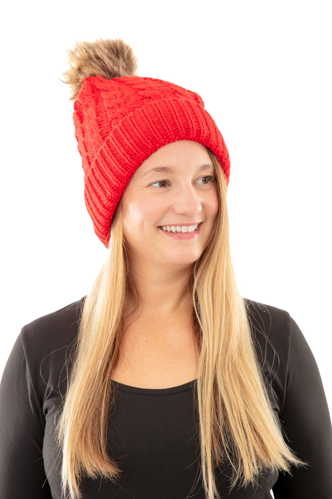 Red - Cozy Lined Hat