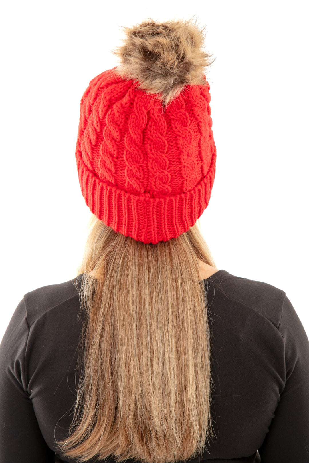 Red - Cozy Lined Hat