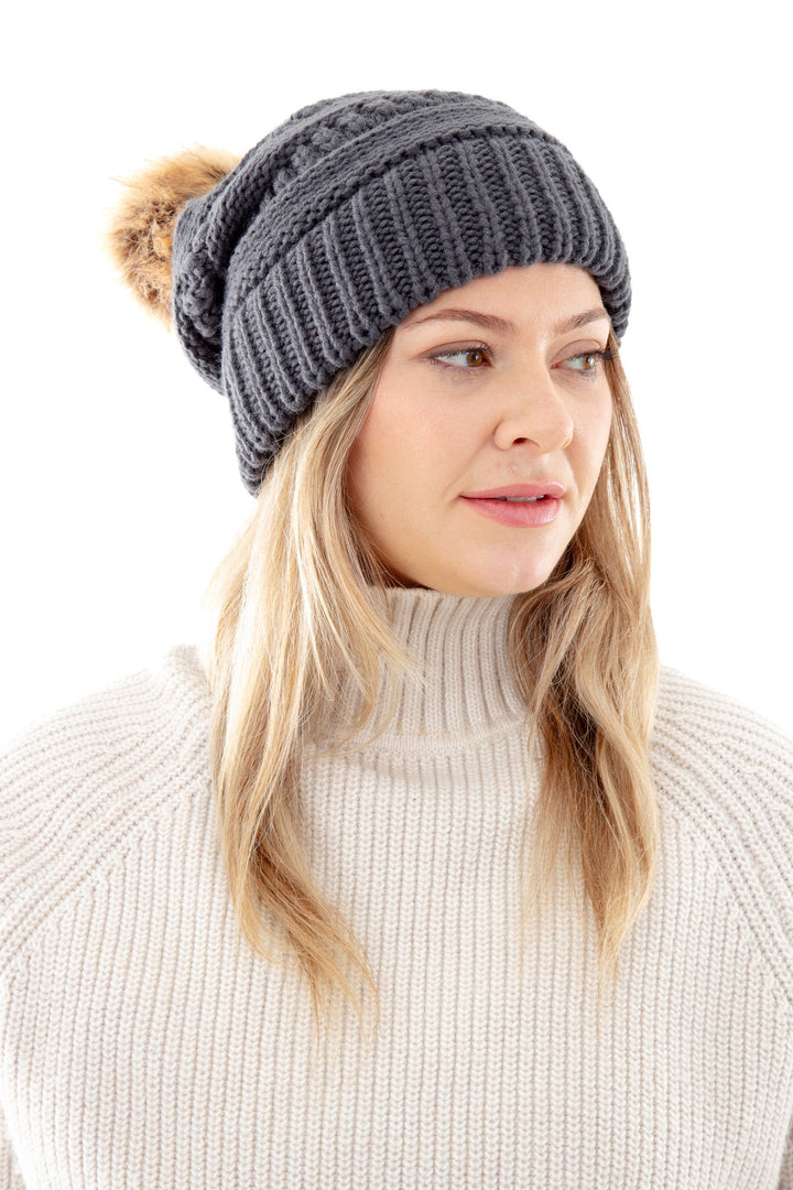 Dark Gray - Cozy Slouchy Beanie