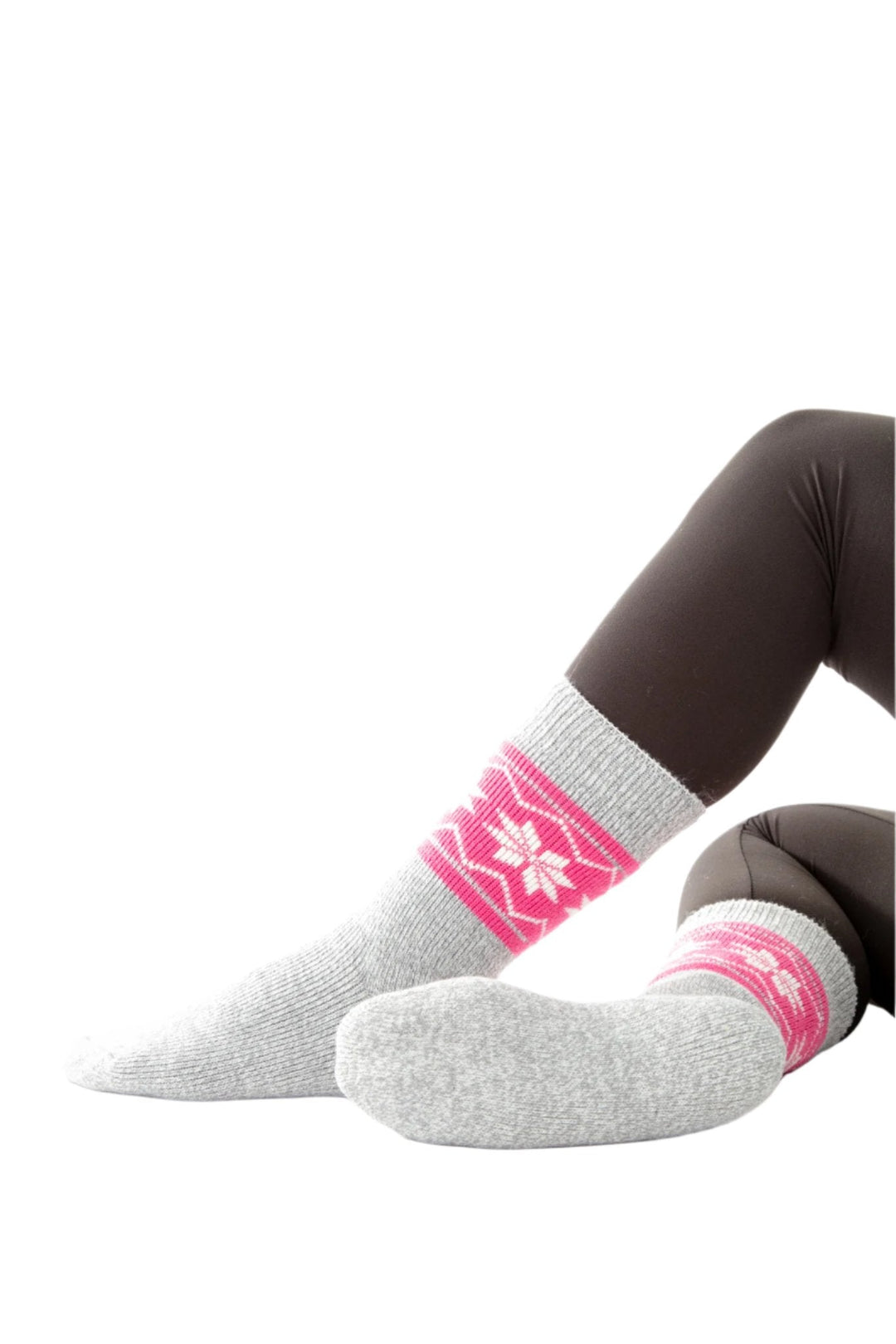 Grey & Pink - Thermal Socks